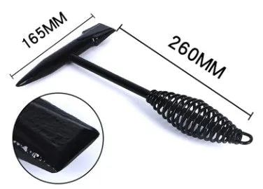 Electric welding slag hammer with spring handle and high carbon steel head