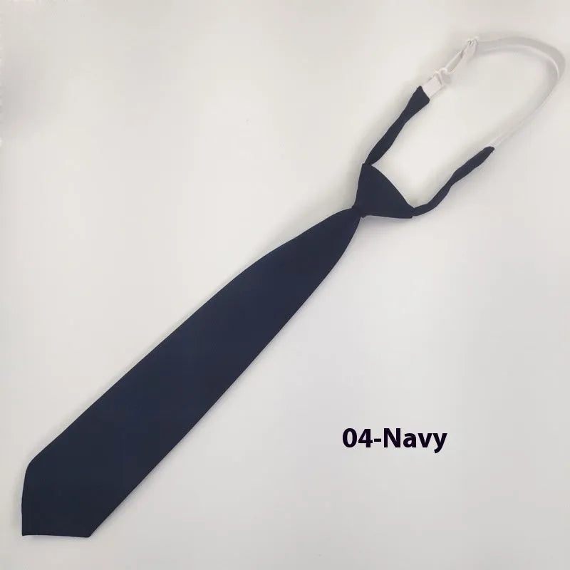 Navy blue cotton bow tie in arrow style with tie-dye processing measuring 35cm by 7cm