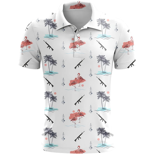 Loose-fit short-sleeve sportswear top with a 3D printed colour pattern in bird's eye cloth fabric.