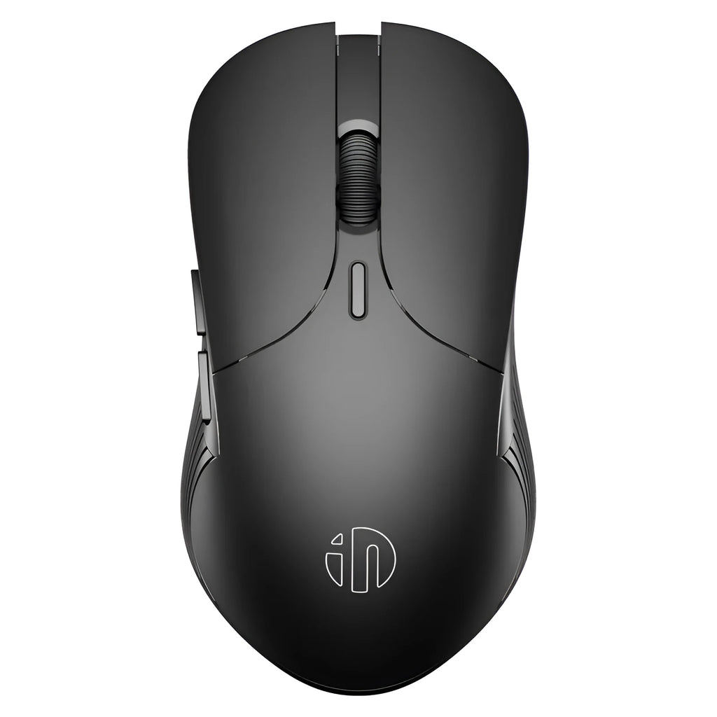 Black wireless voice control mouse with 6 buttons and scroll wheel