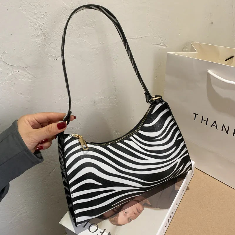 Korean-style small square underarm shoulder bag in PU material