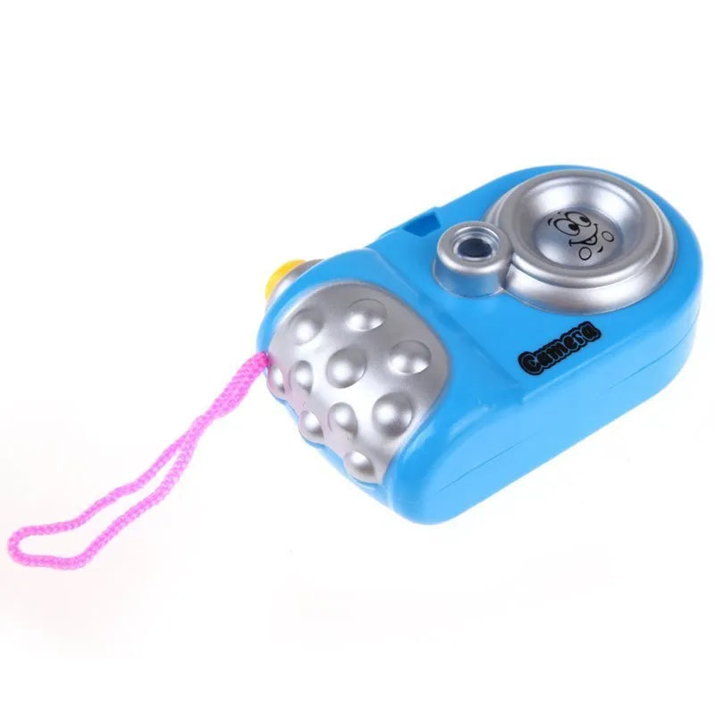 Kids plastic projection camera toy showing animal images for educational play
