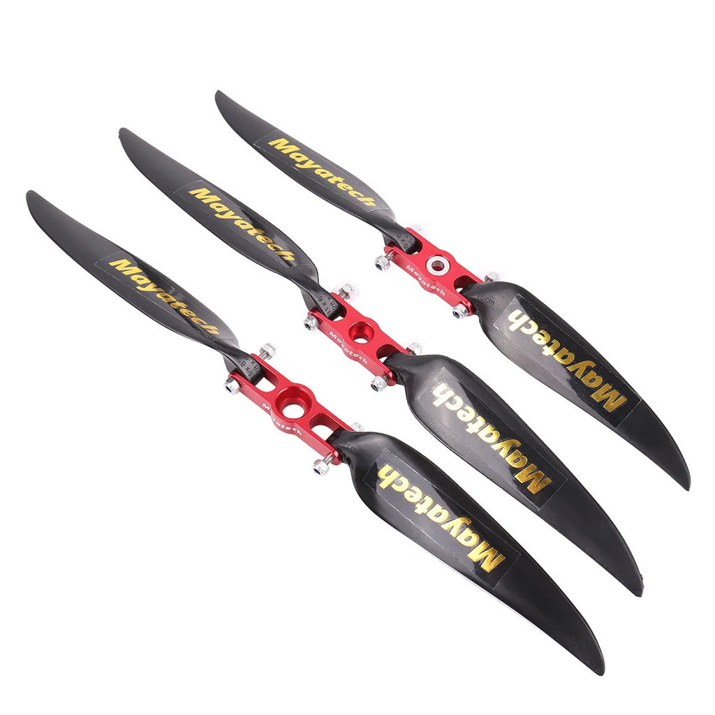 Black folding paddle with quick disassembly mechanism, measuring 12 cm by 6.5 cm.
