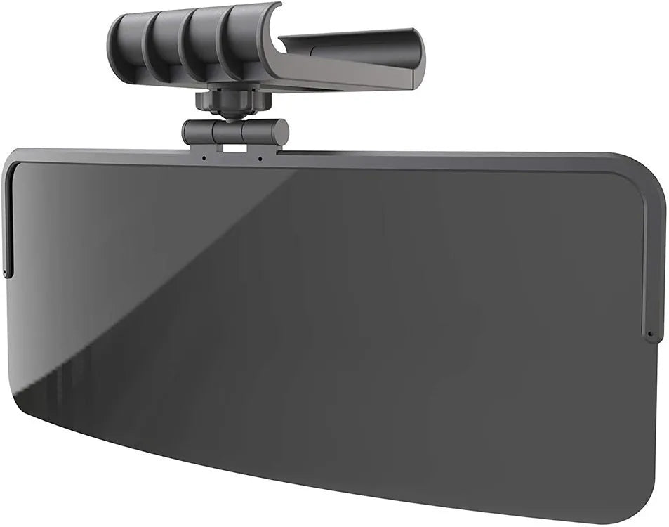 Polarized car sun visor, universal track-type, adjustable, 180g plastic, anti-glare and UV protection, ordinary or polarizing board