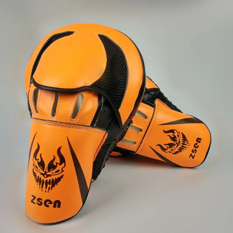 Boxing training hand target PU childs punch mitt orange colour for youth sparring