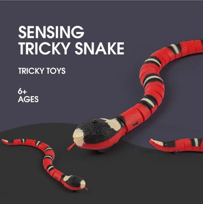 Remote control electric snake toy plastic silver ring intelligent obstacle avoidance children 4-6