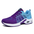 Women casual mesh flyknit sneaker flat heel round toe solid colour breathable upper size 35-45