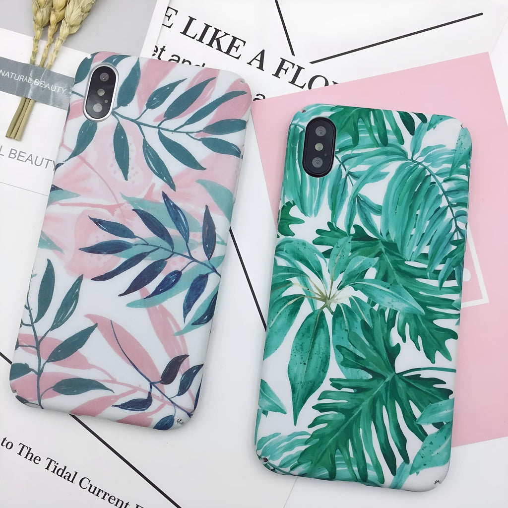Green and Pink painted PC back cover cases for OPPO, VIVO and iPhone mobile phones.