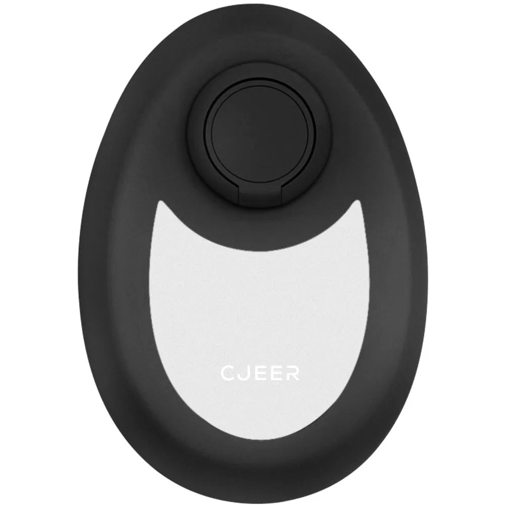 CJEER flat crystal hair removal device in green, purple or black with metal finger ring.
