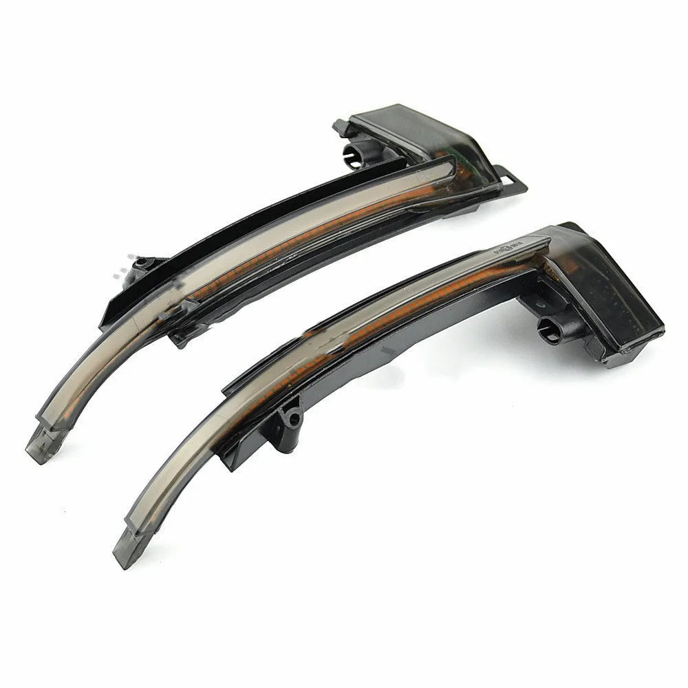 Dynamic LED mirror turn signal indicator for Audi A4 B8 model in black finish