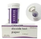 Bottle of 50 chlorine dioxide test papers for waste water concentration detection 0-1000mg/L