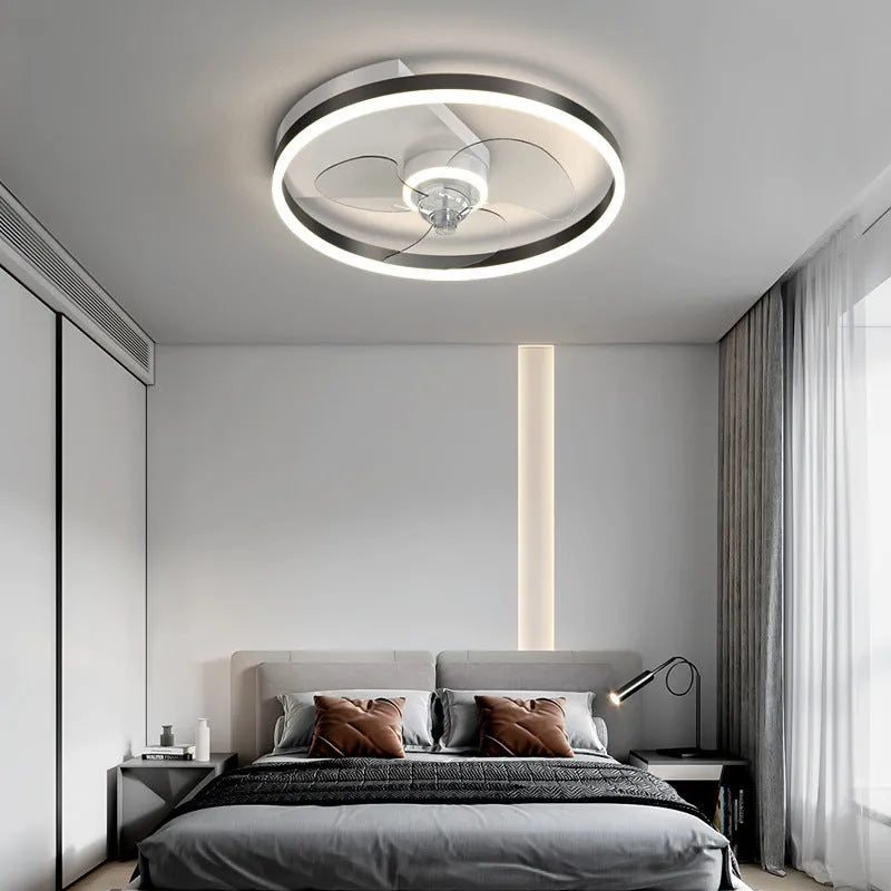 Landi simple modern Nordic style iron ceiling lamp with LED light for a children's bedroom.