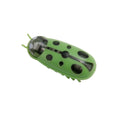 Miniature electric jumping insect cat teaser toy in plastic worm shape with nano vibrating motion