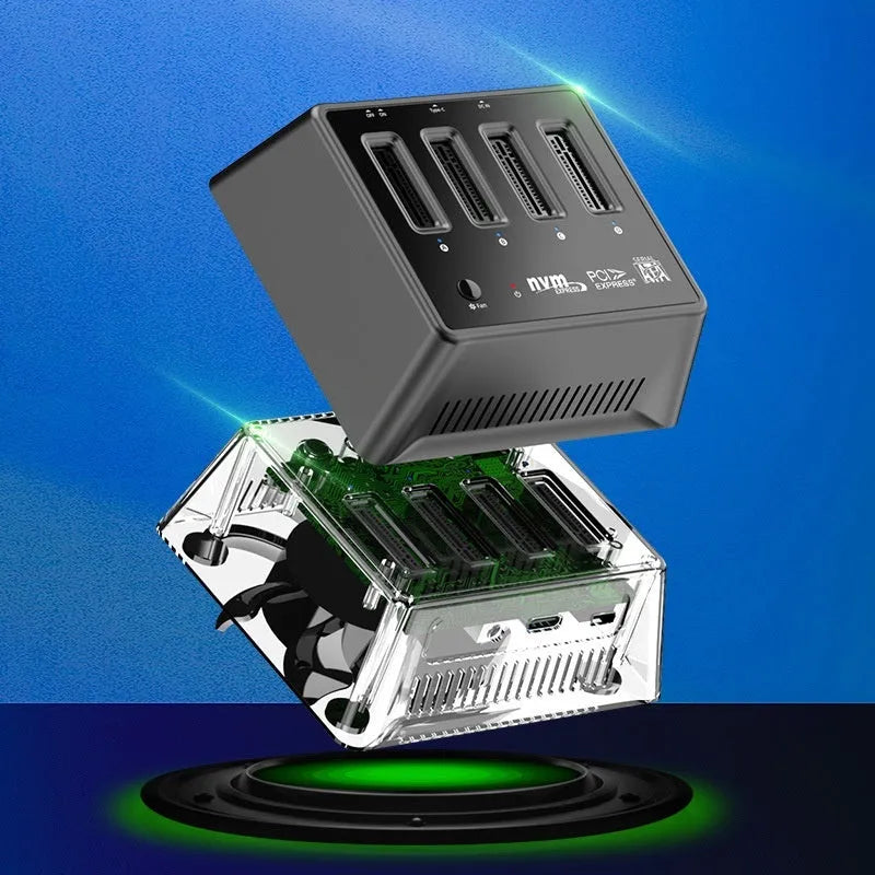 Aluminium M2 SSD base frame with dimensions 90mm by 78mm by 34mm.