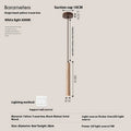 Minimalist 28cm bedside chandelier with single head warm light on wall near bed, modern simplicity style