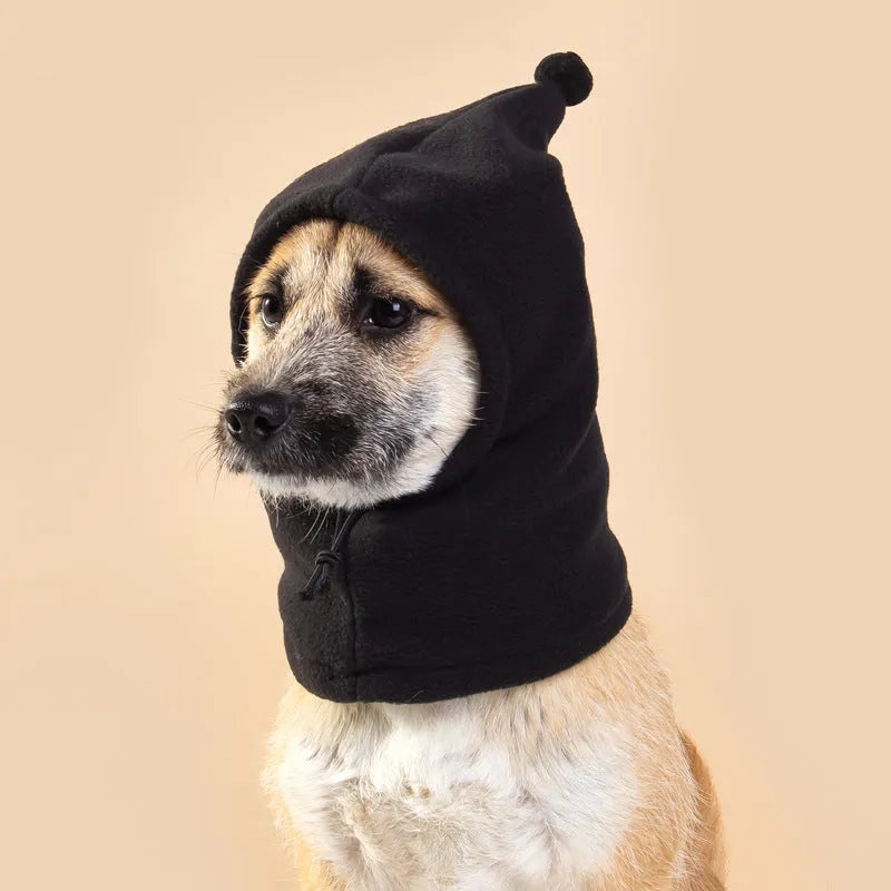 Bear design pet headdress with rabbit ears for dogs and cats in cloth material