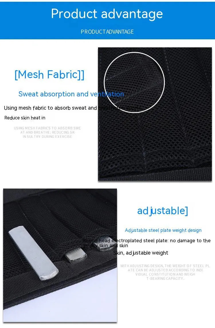 Sandbag leggings for weight-bearing running workout with nylon legging empty sleeve