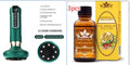 Green electric vacuum cupping massager with Gua Sha head on USB charging cable