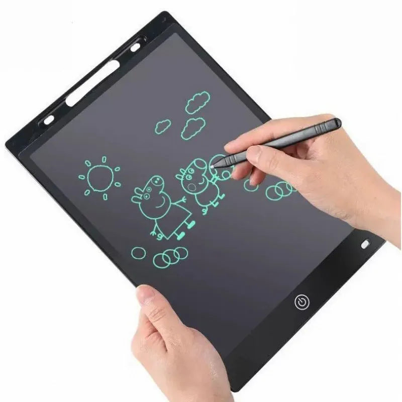 8.5-inch LCD handwriting board in black with pen, for children's early education writing and drawing