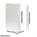 83mm push-pull cigarette case in gold, silver, black, or grey with bottle opener and storage