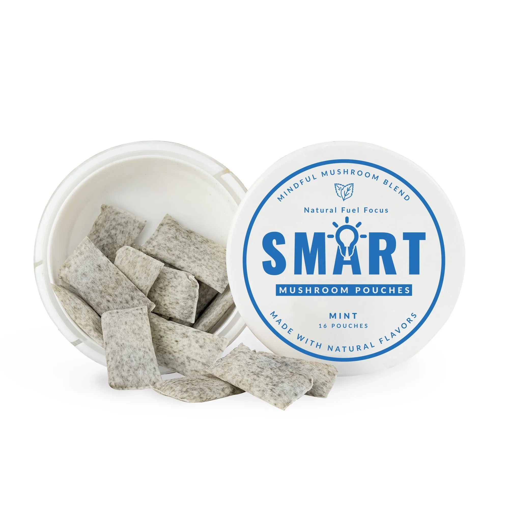 Natural Ingredient Multi-flavour Energy Bag supplement pack with 16 herbal energy chewing bags in assorted colours