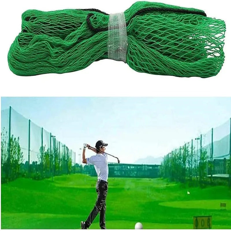 Polyethylene golf practice net in 2x2m or 3x3m, black or green, for stadium and sports ground use