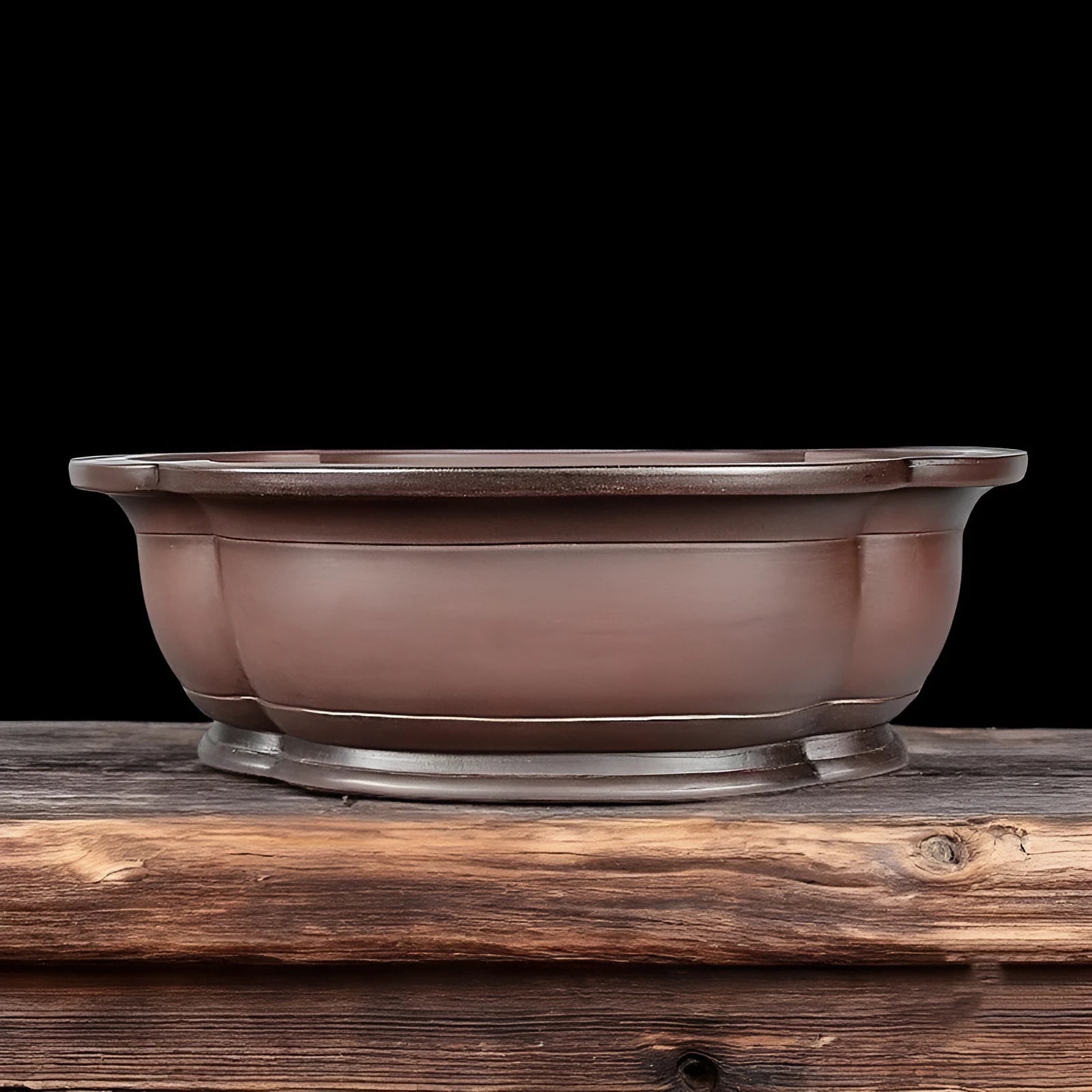 Handmade antique crabapple shaped purple clay flower pot, Chinese style, large 74cm planter.