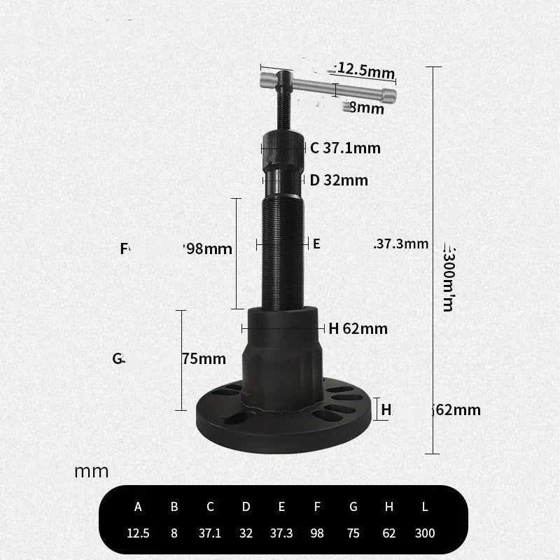 Professional chrome vanadium steel wheel hub puller for brake drum dismantlement on cars and electric tricycles