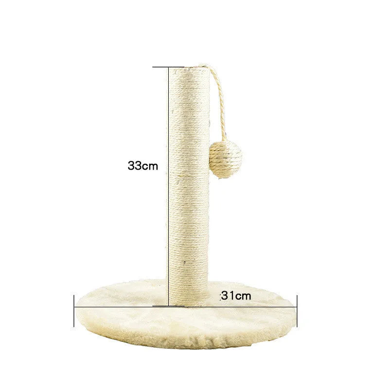 Solid wood cat climbing frame with integrated litter tree in grey colour option