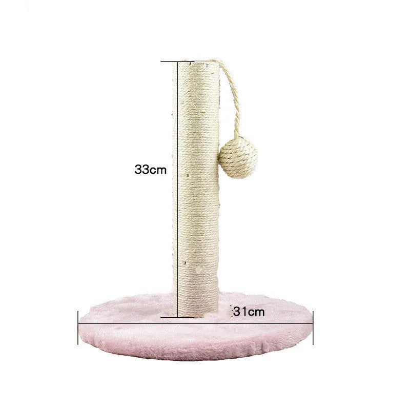 Solid wood cat climbing frame with integrated litter tree in grey colour option