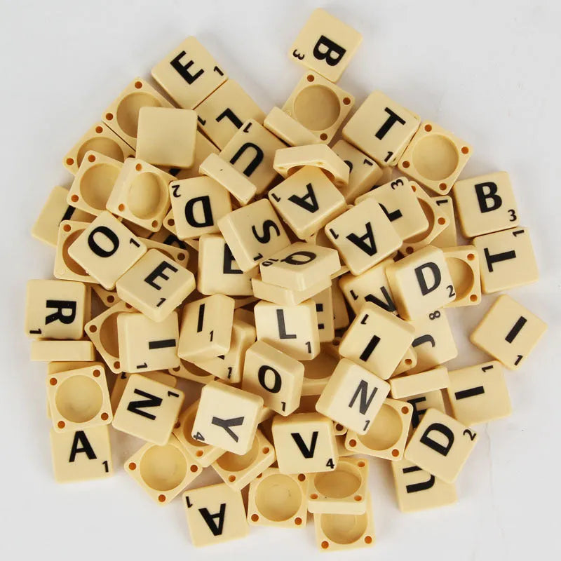 Scrabble plastic educational board game in colour 6680E for parent-child word play