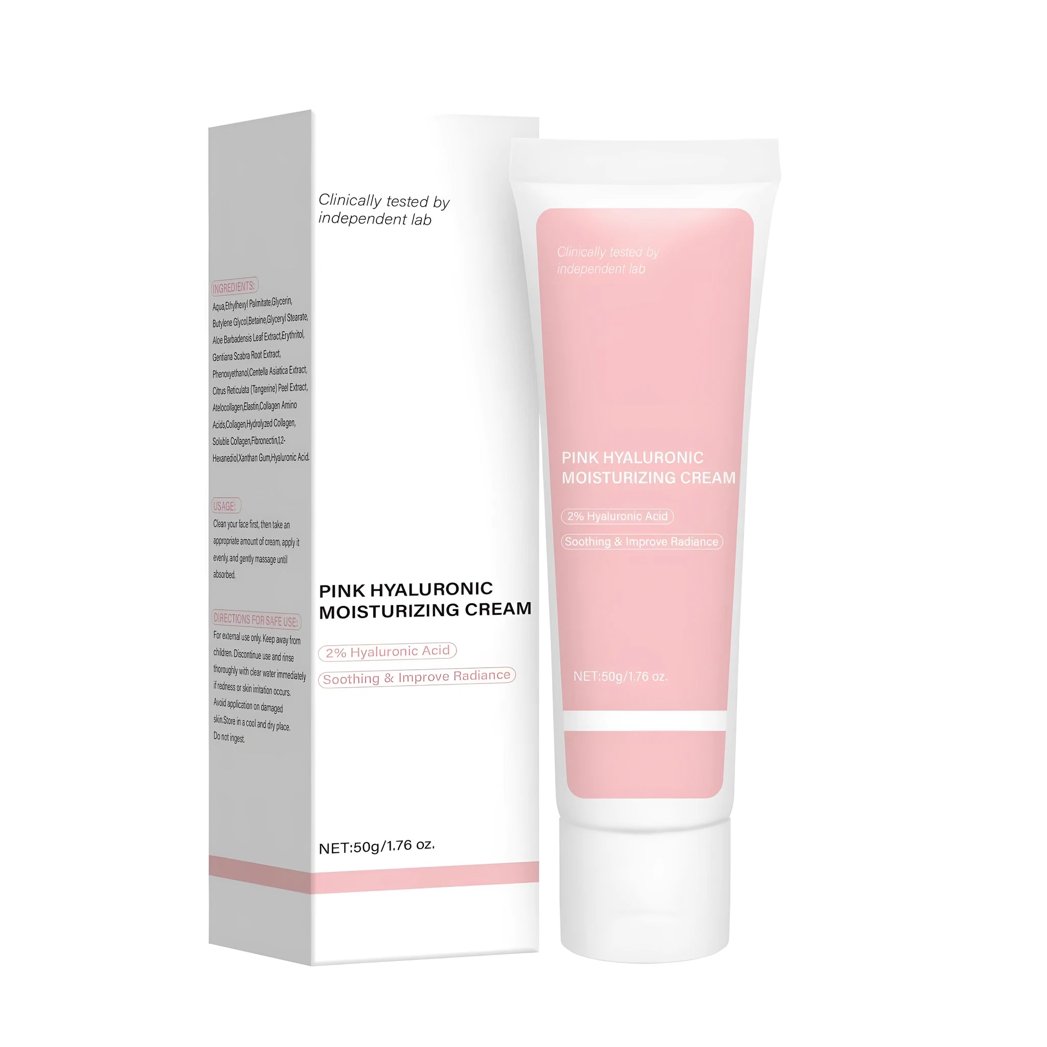 Hyaluronic Acid Moisturising Cream 50g tube with FP-E012 specification for facial hydration