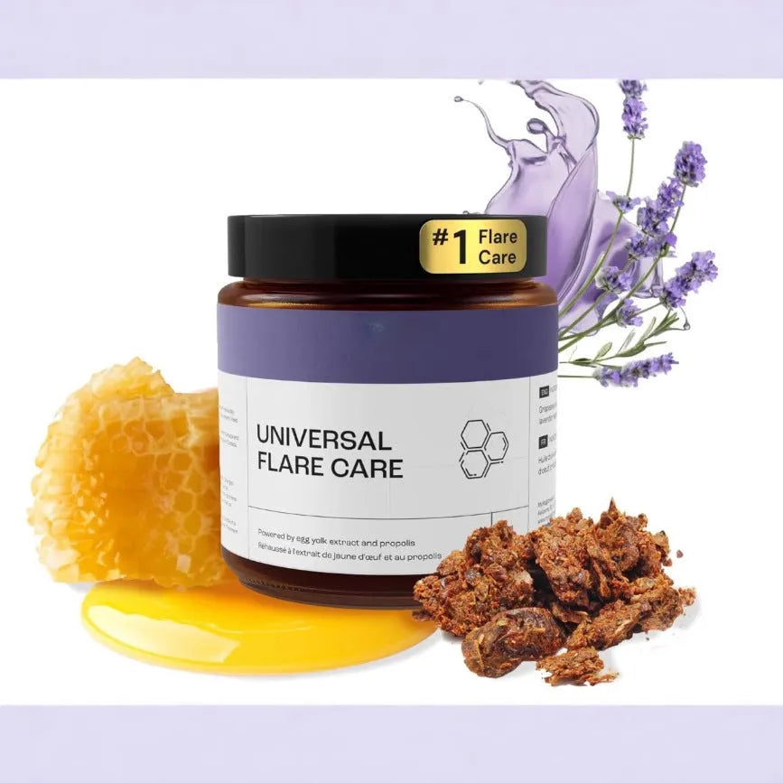 Universal Flare Care muscle and joint pain relief cream in 120g tub with no logo packaging