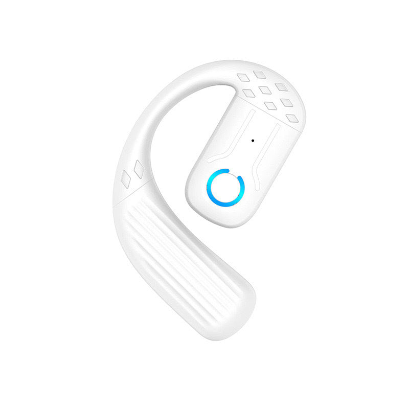 Open-Ear Wireless Bluetooth Earpiece - 180° Adjustable Ear Hook Headset with Mic & Touch Control for Driving & Sports