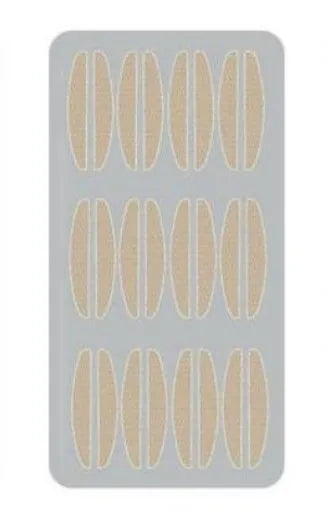 Box of no glue eyelid stickers in small, medium, and large sizes made from non-woven fabric.
