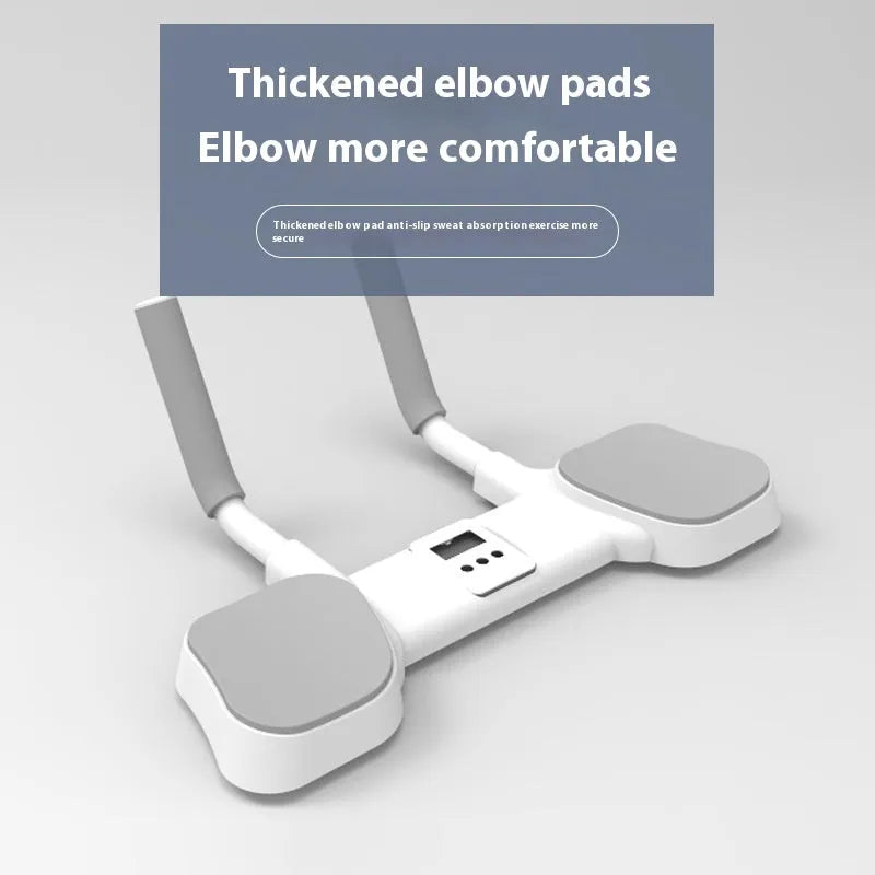 White household flat support trainer made from aluminium tube and ABS base for fitness exercises.