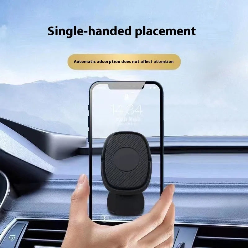 Strong magnetic suction car navigation holder black for mobile phone universal mounting on dashboard