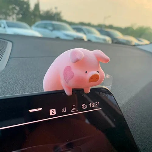 Cartoon pig resin car dashboard ornament decoration accessory