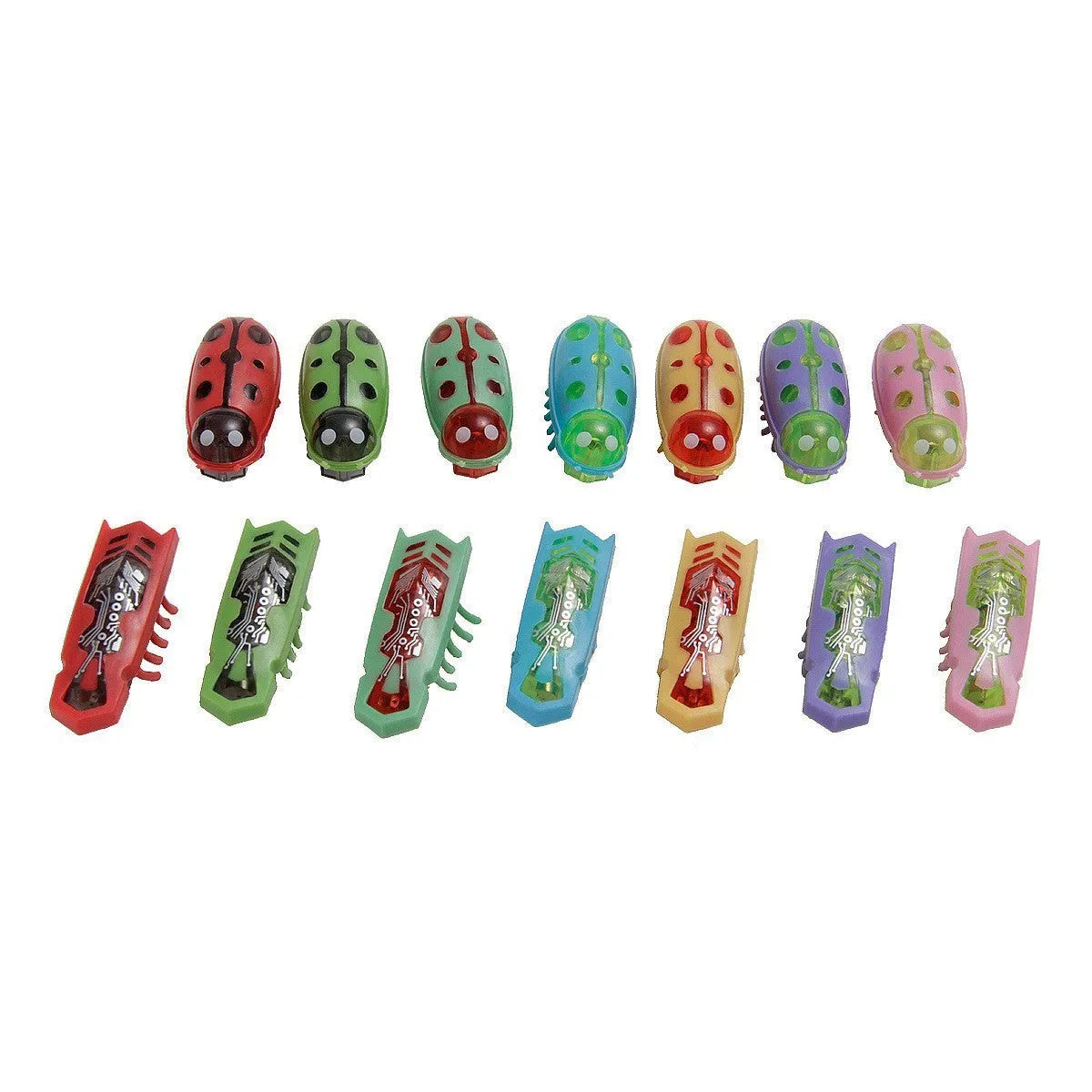 Miniature electric jumping insect cat teaser toy in plastic worm shape with nano vibrating motion