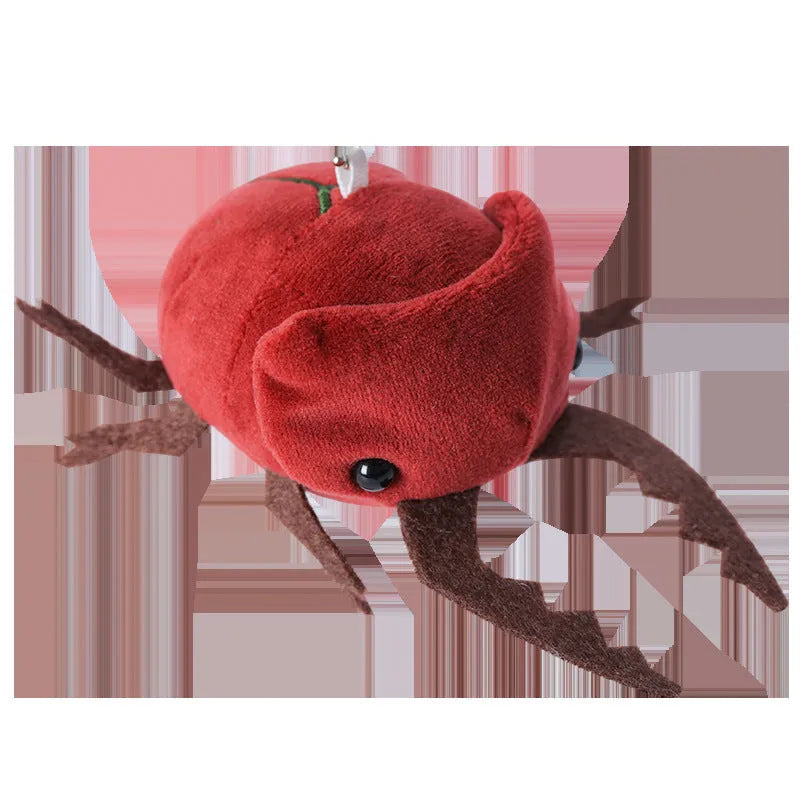 Japanese rhinoceros beetle plush doll pendant in six colour variations showing 10cm height