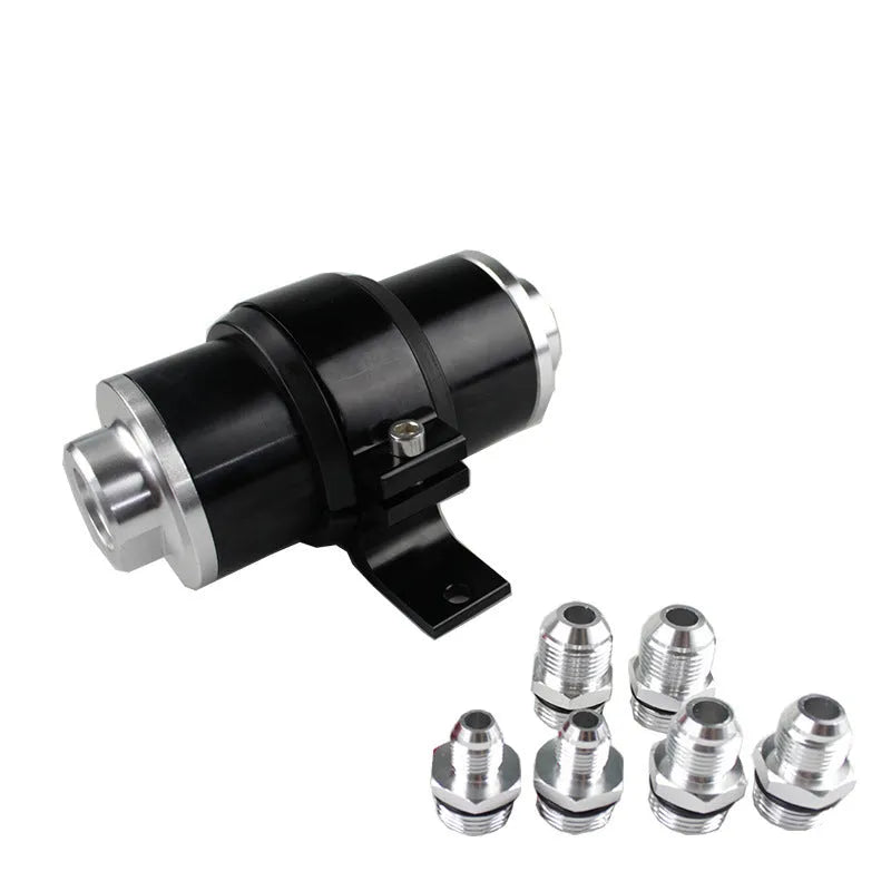 Aluminium petrol filter bracket for high flow filters in multiple colour options