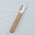Pet stripping comb with wooden handle and metal teeth for dog cat grooming