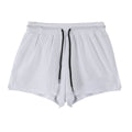 Men's quick-drying nylon summer shorts in white or black colours with mid waist design
