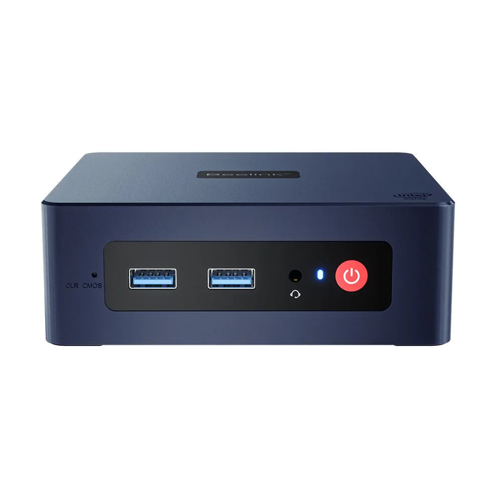 Beelink MINI S N5095 mini PC, compact black desktop computer with HDMI, Windows 11, 8GB/16GB RAM, 128GB-1TB storage.