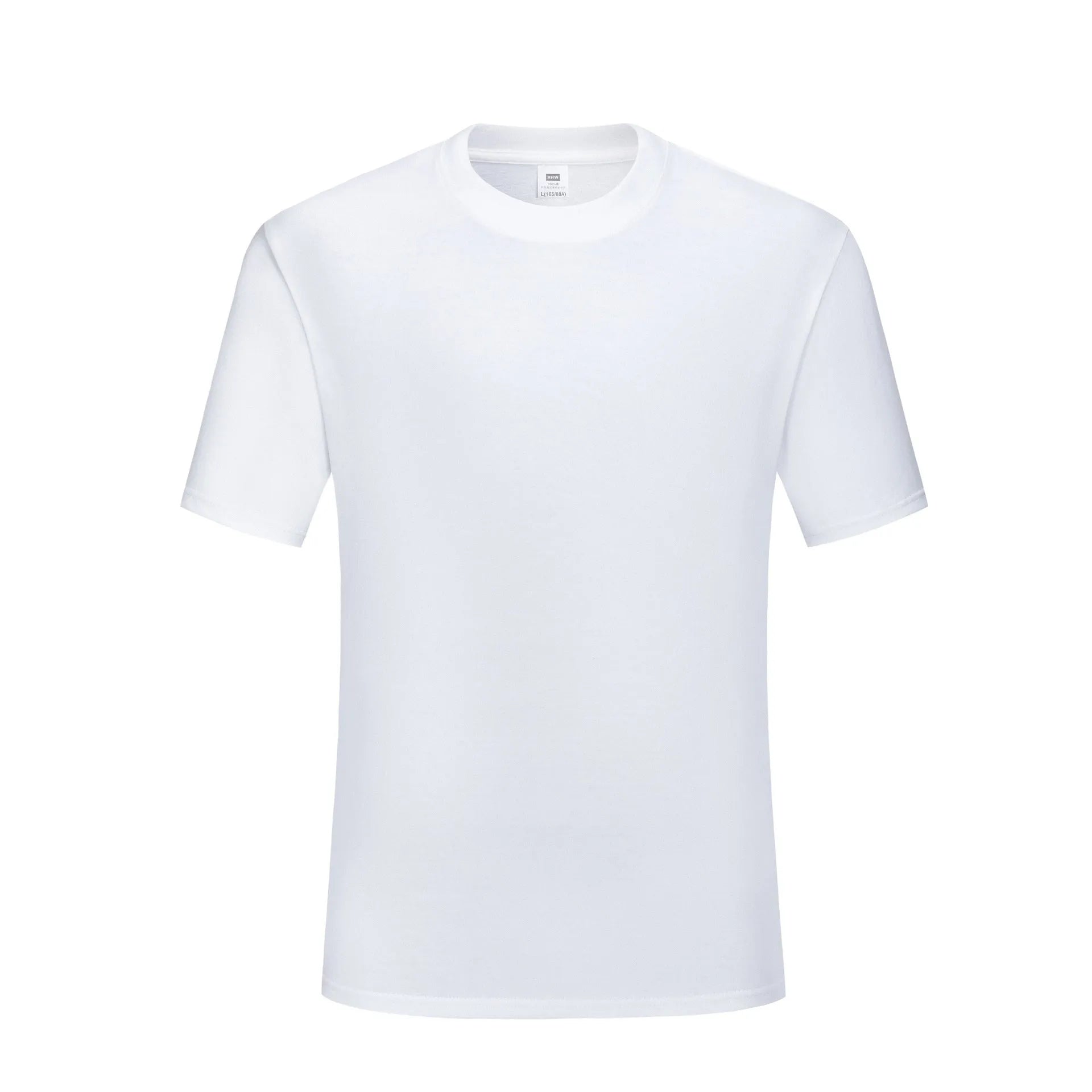 Men's loose-fitting round neck cotton T-shirt in solid black and white colours for summer casual wear
