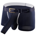 A pair of solid colour men's Ice Silk boxers with a mid waist, shown in one of the six available colours.