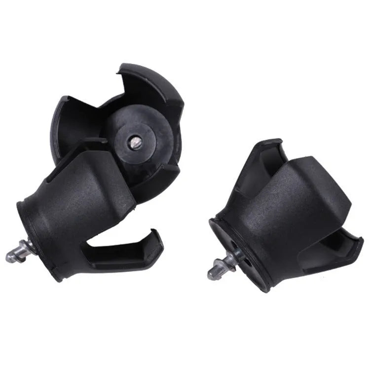 Black golf ball picker device with putter cup clip for retrieving balls from holes