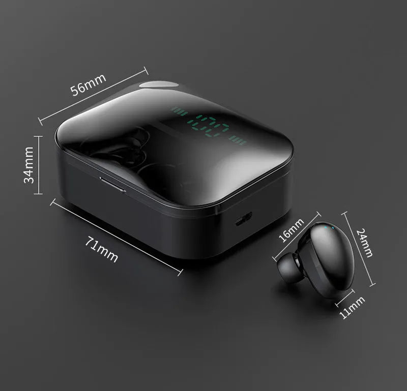 Wireless Bluetooth stereo earphone with 10m range, bilateral earbuds