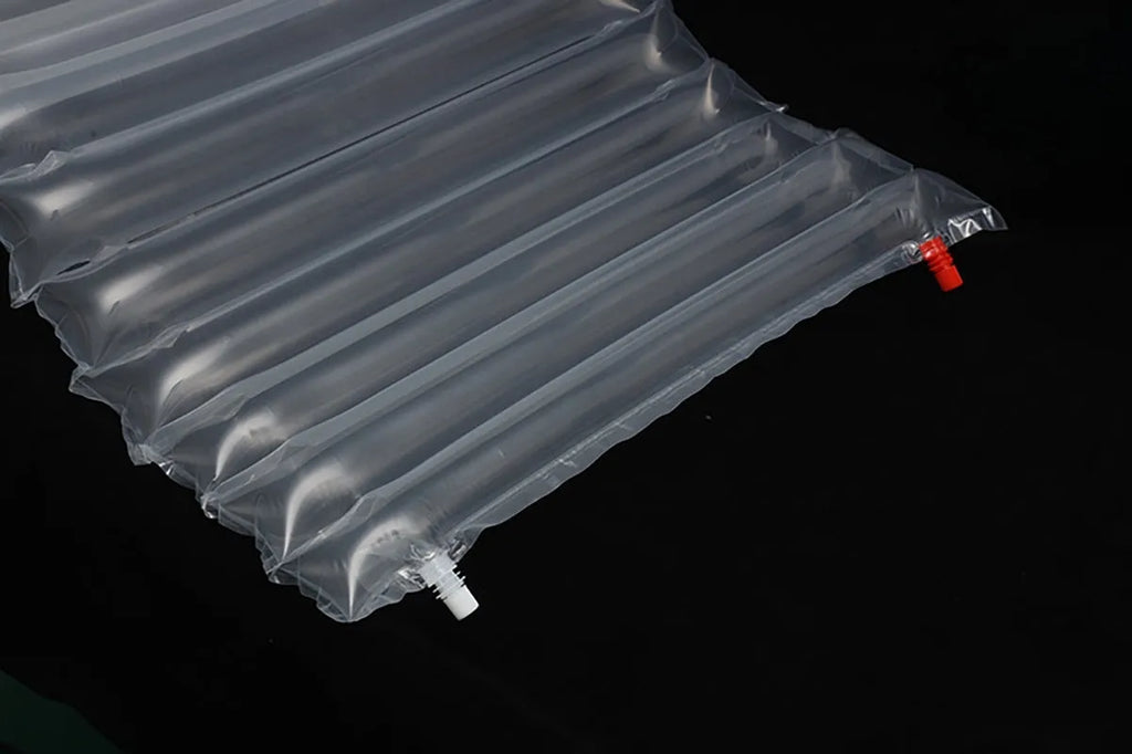 Transparent outdoor airbed for camping with 200x60cm dimensions and 300kg load capacity