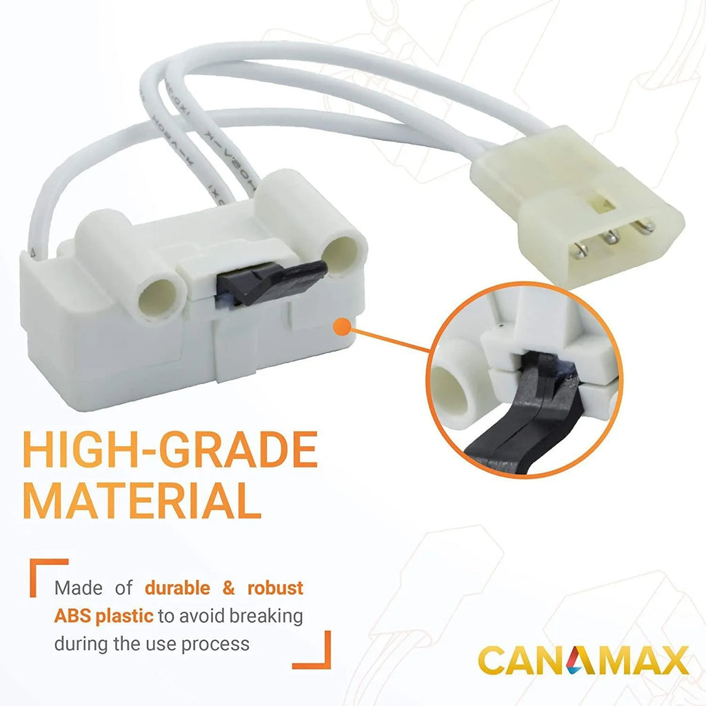 White washing machine door switch replacement part 3406107